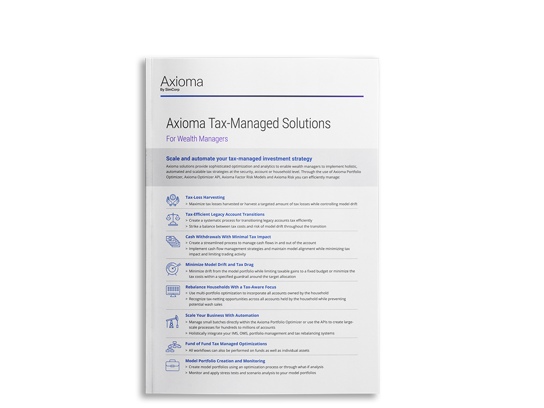 Axioma-Tax-managed-Solution